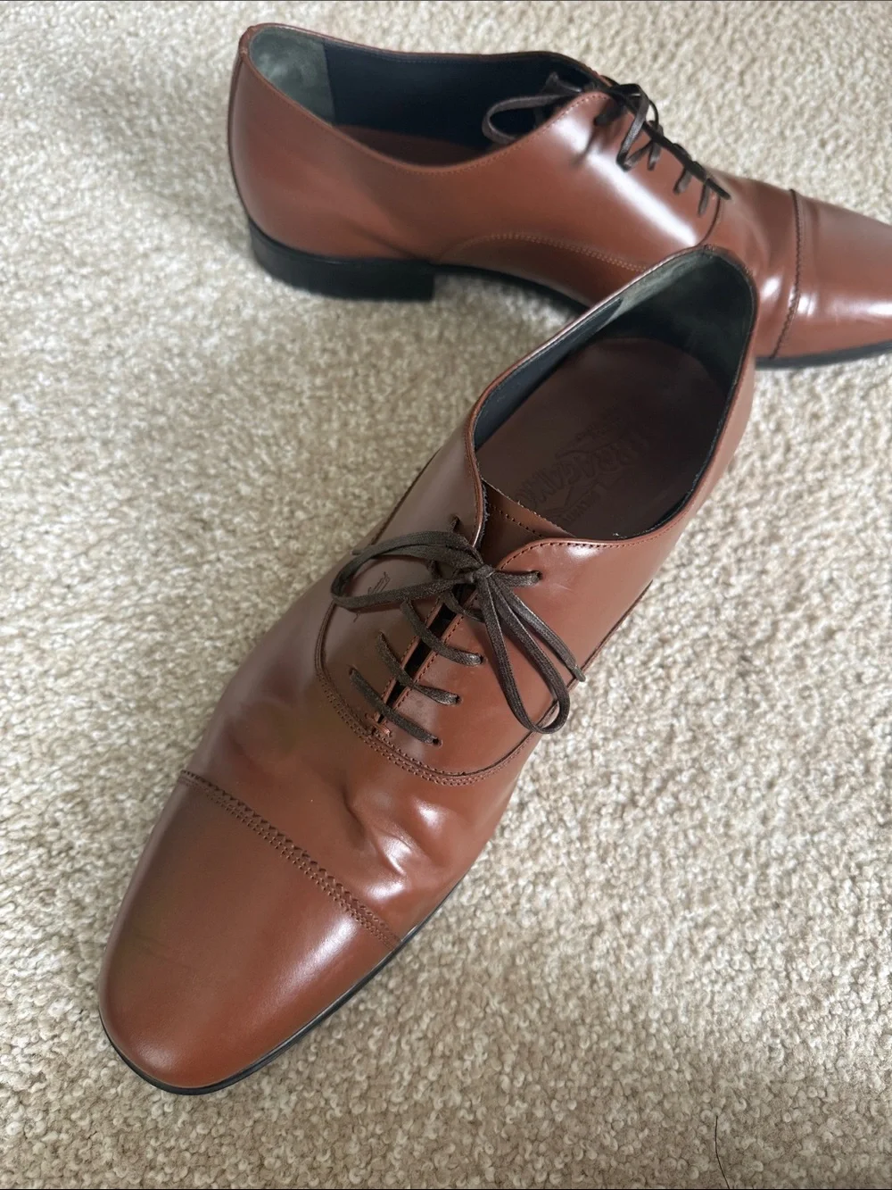 Ferragamo Boston Cap Toe 10 2E